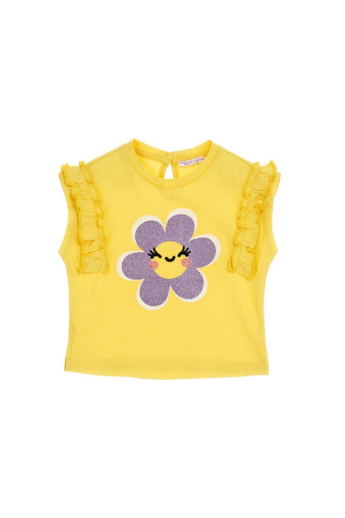 Daisy crazy baby girl t-shirt with ruffles 10