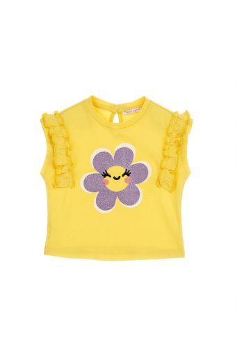 Daisy crazy baby girl t-shirt with ruffles 10