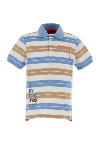Desert shade boy piquet polo shirt 2