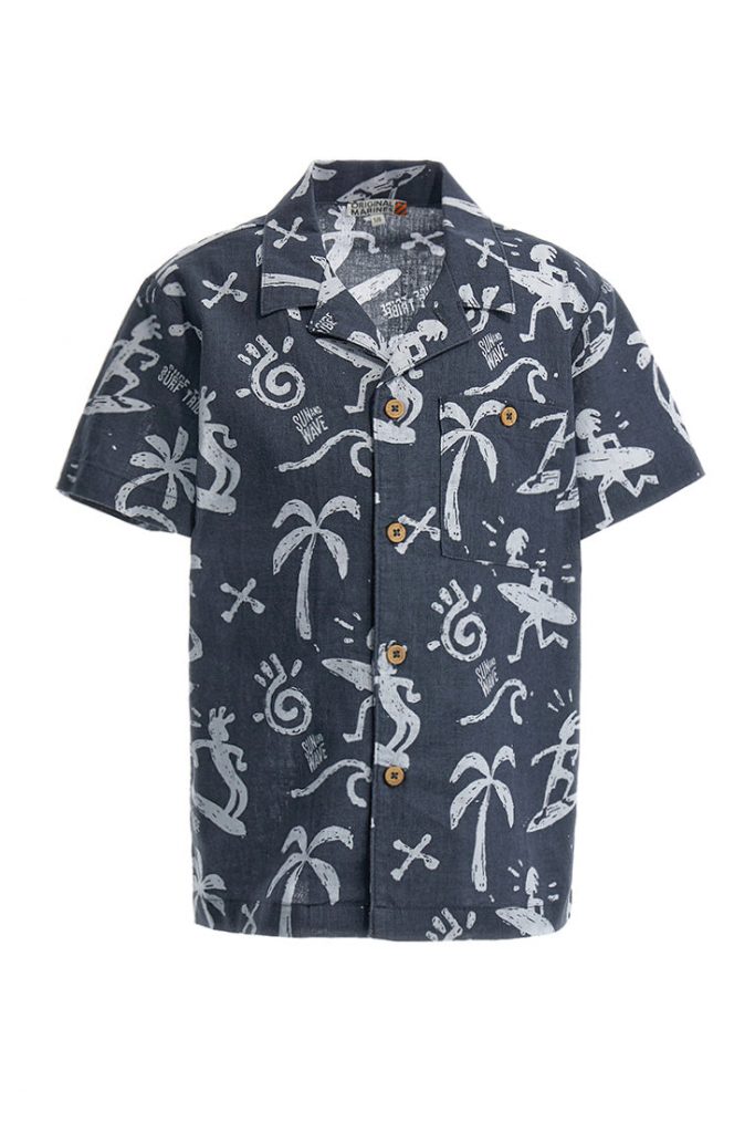 Ethno Beach  Boy Linen-Cotton Shirt
