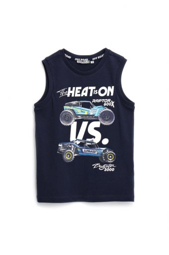 Off Road Boy Cotton Tank Top