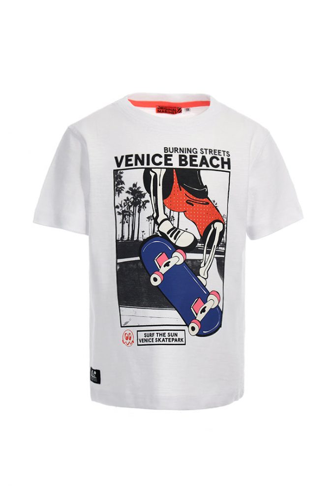 Stay on board boy flame cotton t-shirt 2