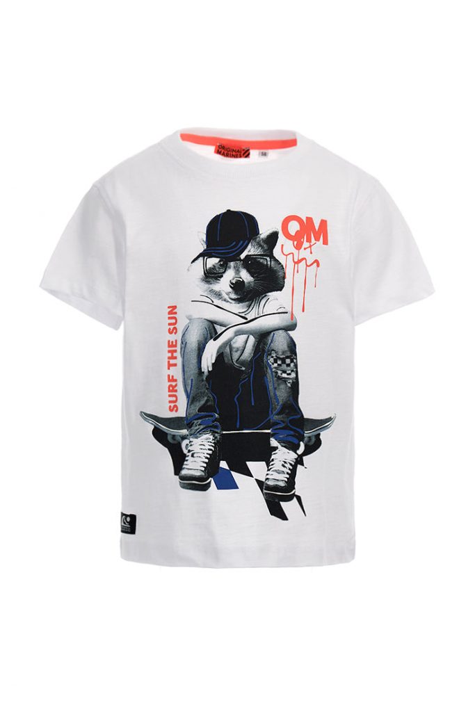 Stay on board boy flame cotton t-shirt 3