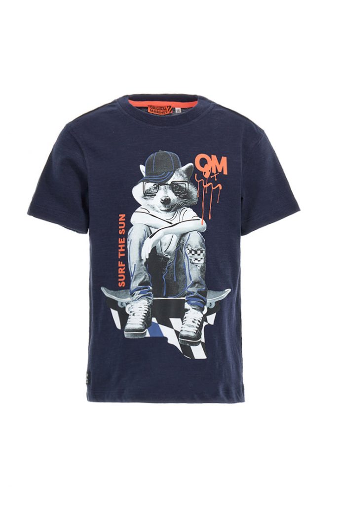Stay On Board Boy Flame Cotton T-Shirt