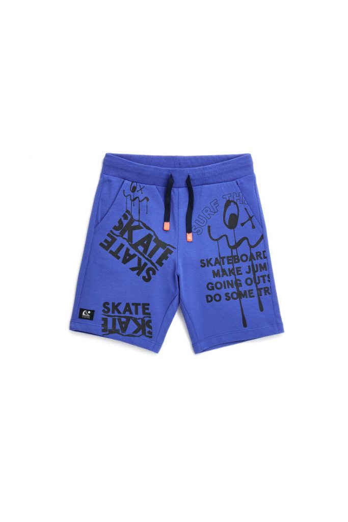 Stay On Board Boy Cotton Sweatshirt Bermuda