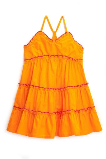 Boho Picnic Girl Linen Blend Dress