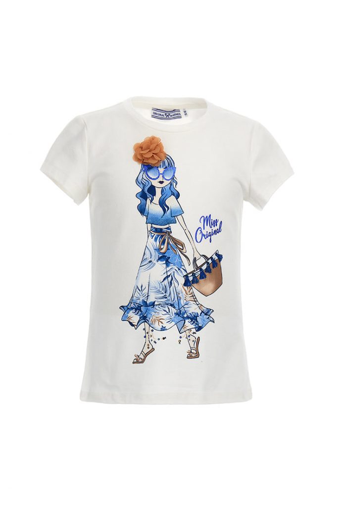 Romantic Day Girl T-Shirt With Flower