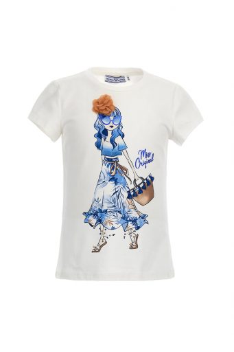 Romantic Day Girl T-Shirt With Flower