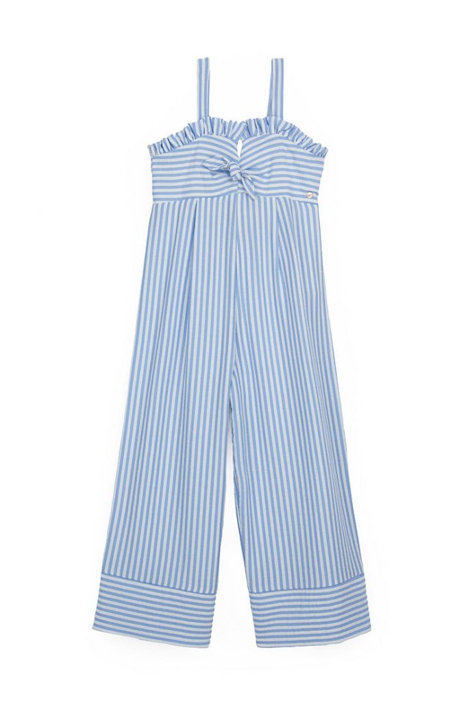 Romantic Day Girl Jumpsuit With Bow