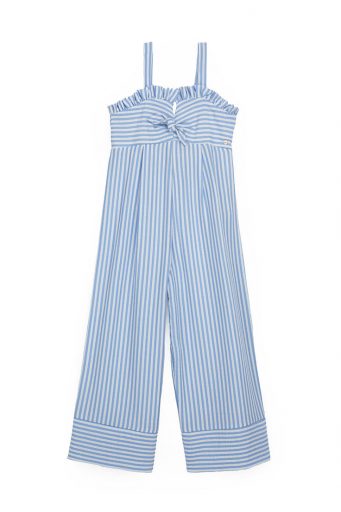 Romantic Day Girl Jumpsuit With Bow