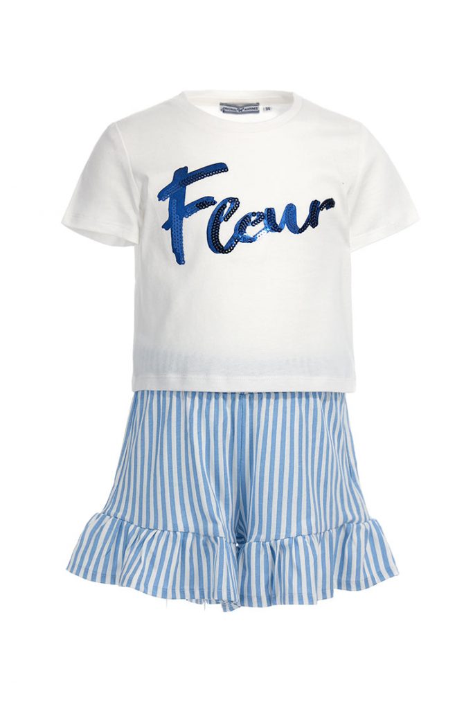 Romantic day girl t-shirt and short set 4