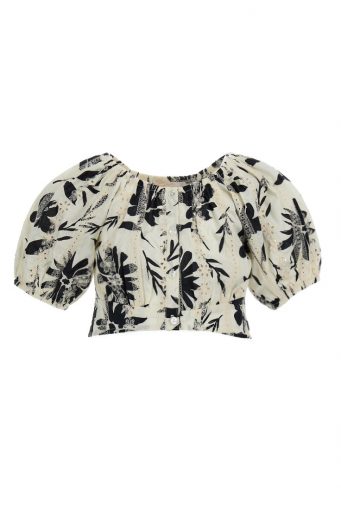 Ethno Hippy Chic Girl Short Top In Cotton
