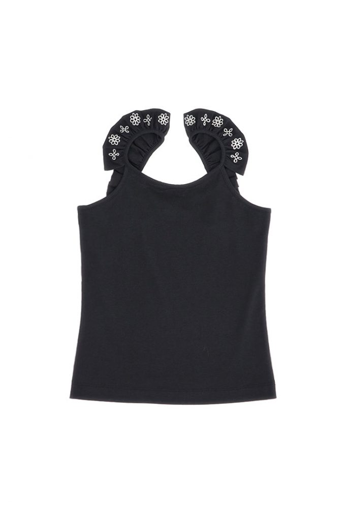 Ethno Hippy Chic Girl Ruffled Tank Top