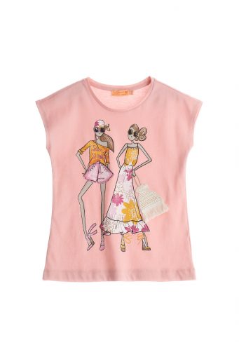 Boho Picnic Girl T-Shirt With Glitter 2