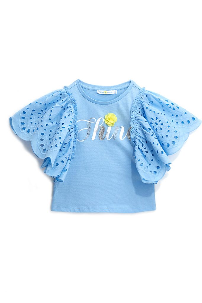 Bright Summer Girl T-Shirt With Embroidery