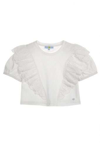 Bright Summer Girl T-Shirt With Ruffles