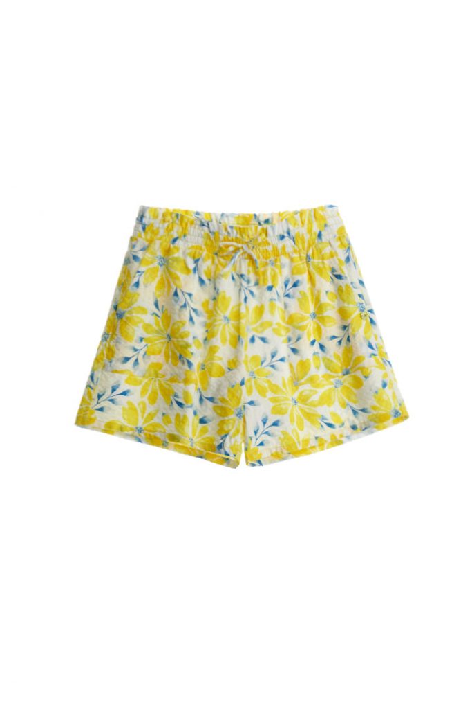 Bright Summer Girl Shorts With Laces