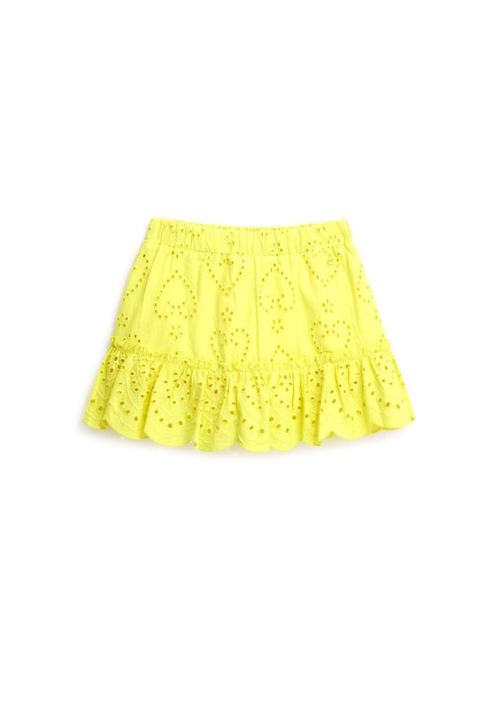 Bright Summer Girl Pants With Ruffle
