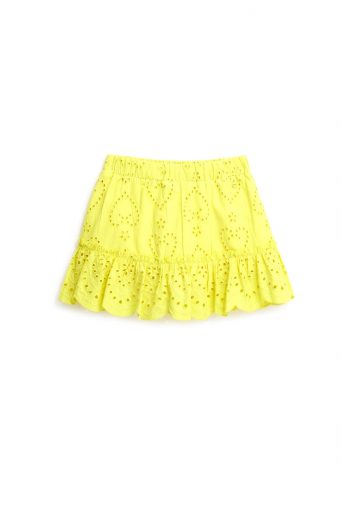 Bright Summer Girl Pants With Ruffle