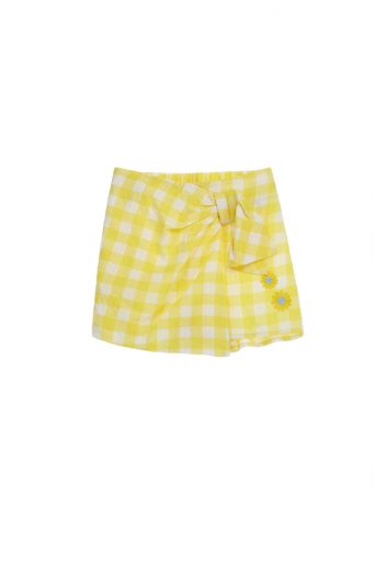 Bright Summer Girl Trousers Skirt With Flowers