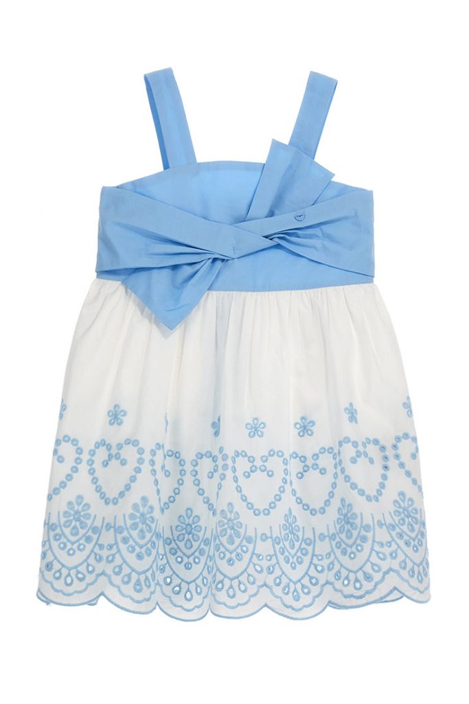 Bright Summer Girl Dress With Bow