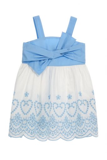 Bright Summer Girl Dress With Bow