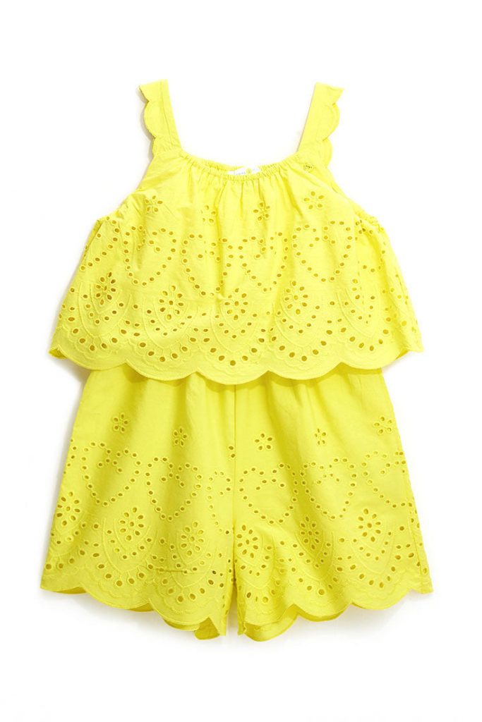 Bright Summer Girl Overall Shorts