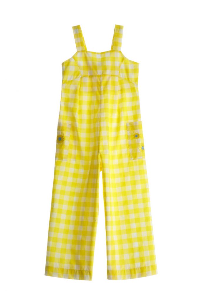 Bright Summer Girl Overalls With Print