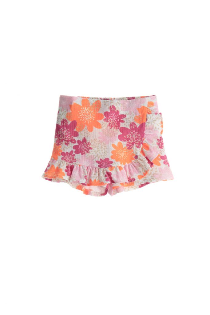 Boho Picnic Girl Trousers Skirt With Ruffles
