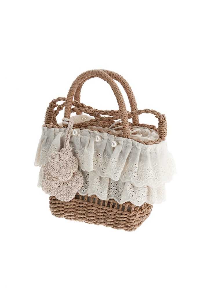 Basico spring girl straw bag