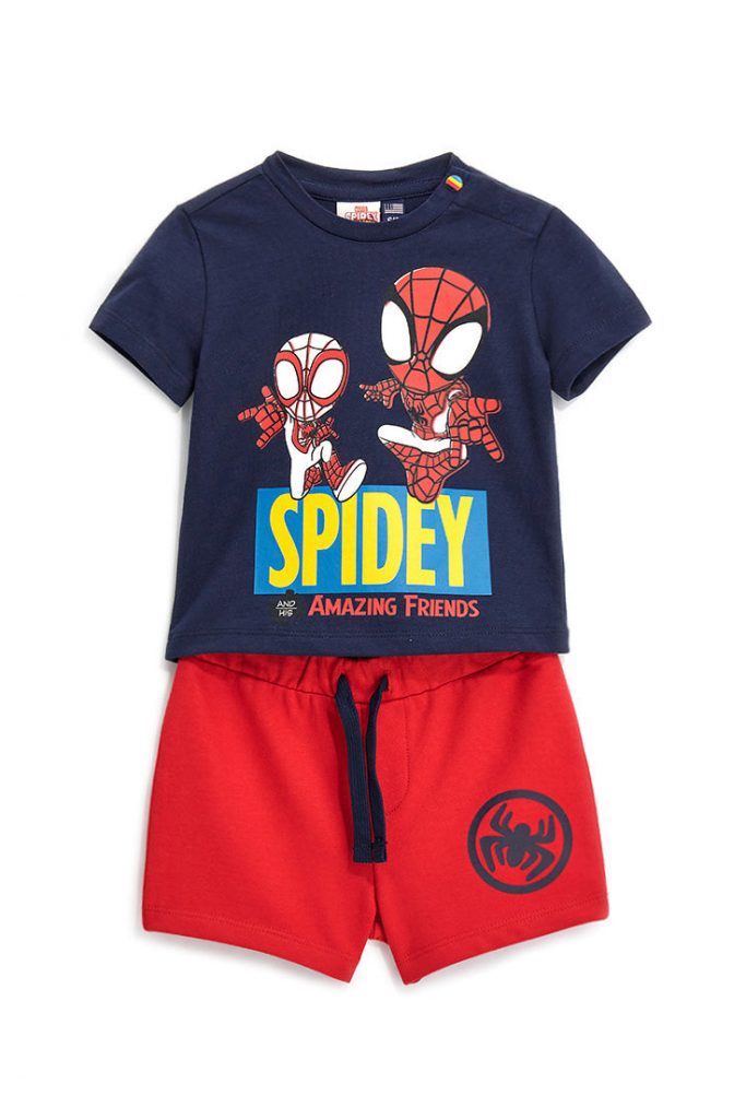 Bahia match baby boy marvel 2 piece set