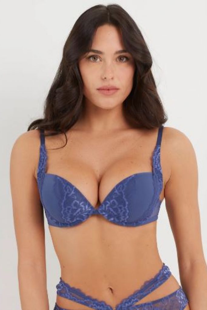 Blue Jean Woman Push Up Bra