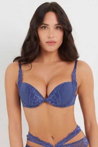 Blue Jean Woman Push Up Bra