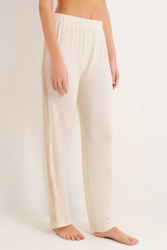 Modal / Lace Woman Full Long Trousers 2