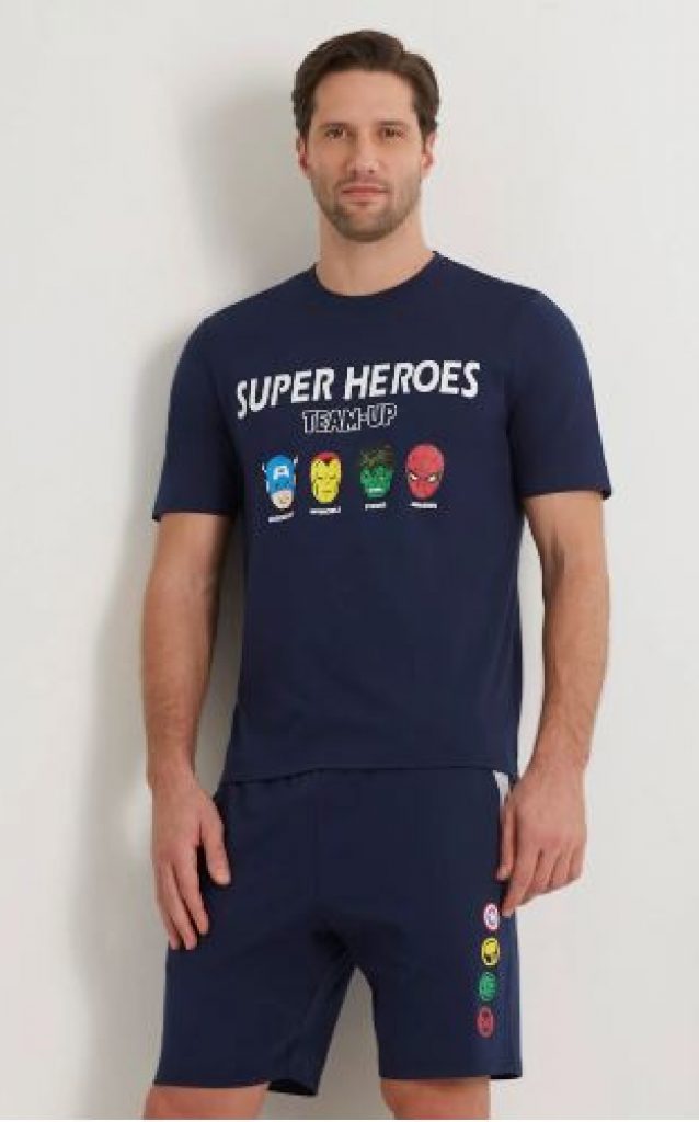 Avengers Man Cropped Pyjamas