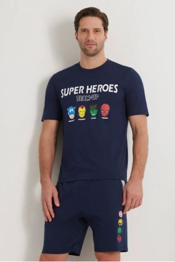 Avengers Man Cropped Pyjamas