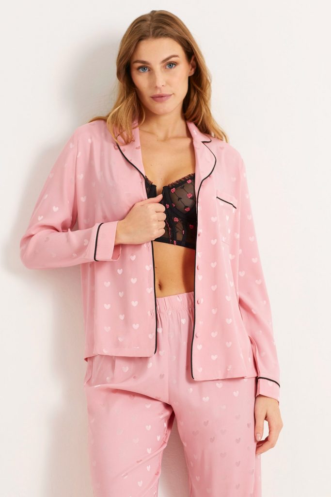 Lady Love Woman Long-Pyjamas With Front Opening