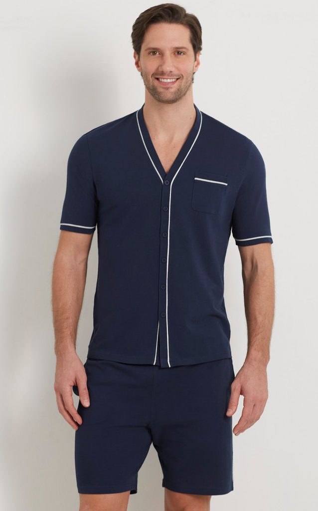 Daily Pajamas Man Short-Pyjamas With Front Opening