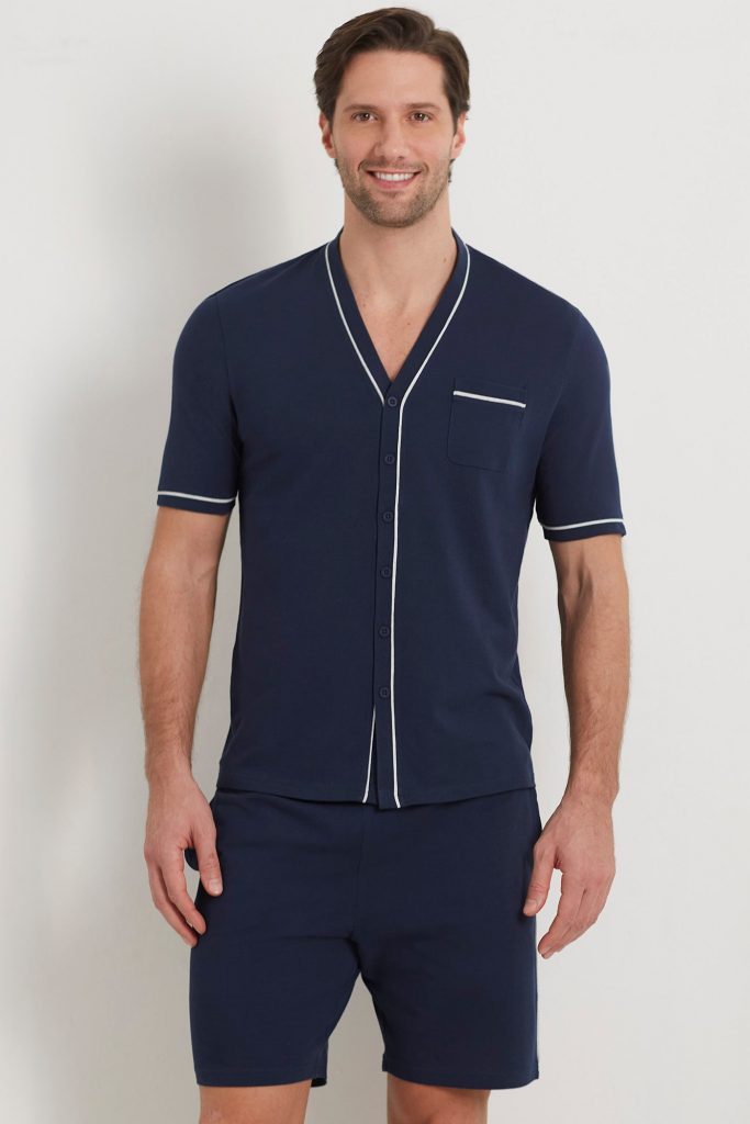 Daily Pajamas Man Short-Pyjamas With Front Opening