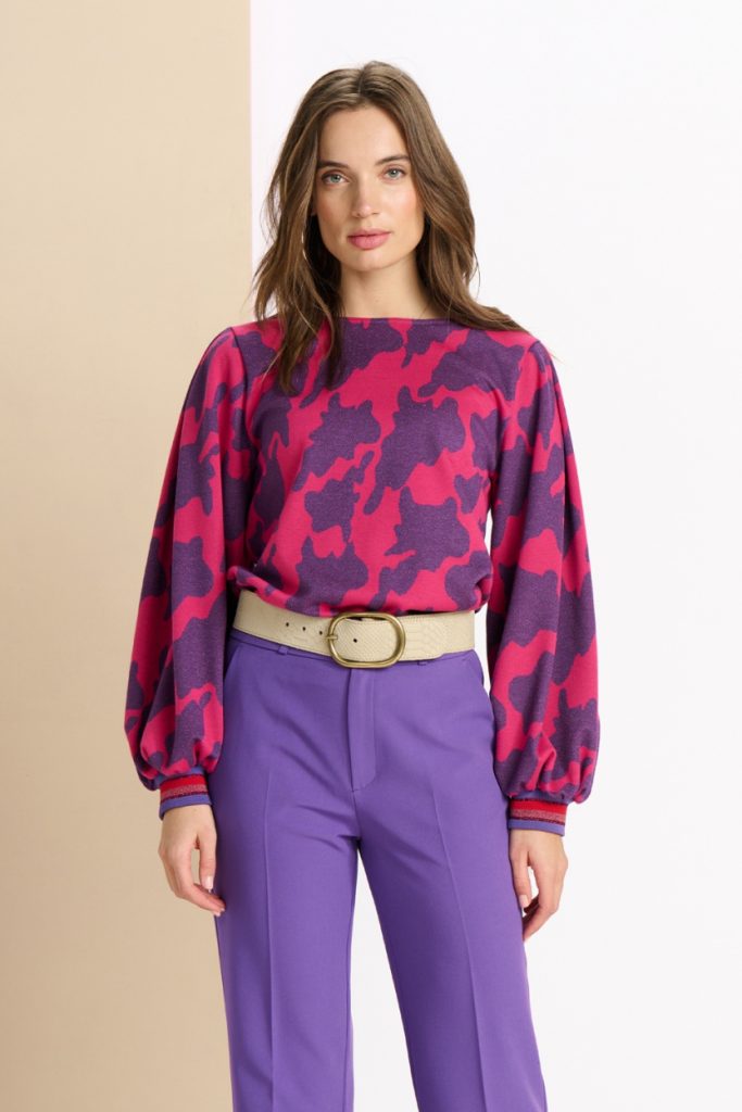 TOP – Swirl Fluor Pink