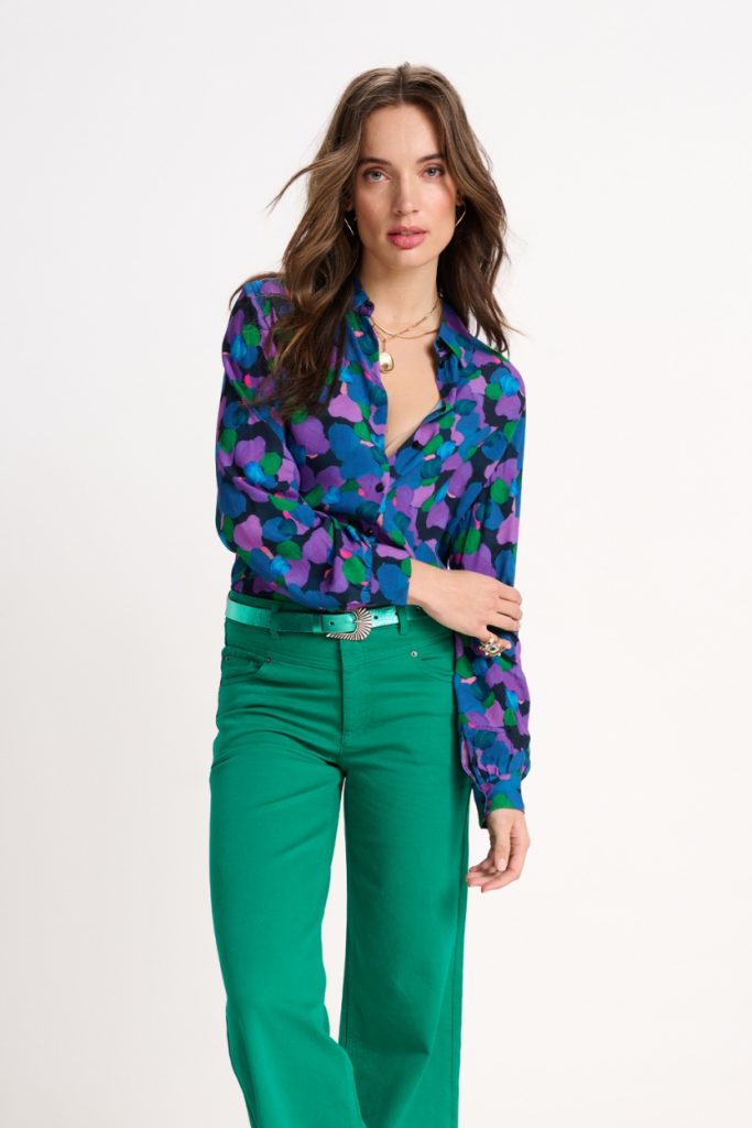 BLOUSE – Mila Brushwork Lilac