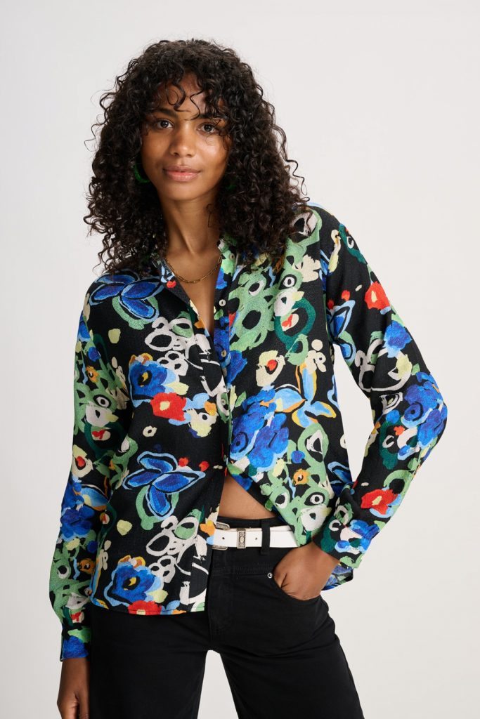 BLOUSE – Milly Flower Glory Multi