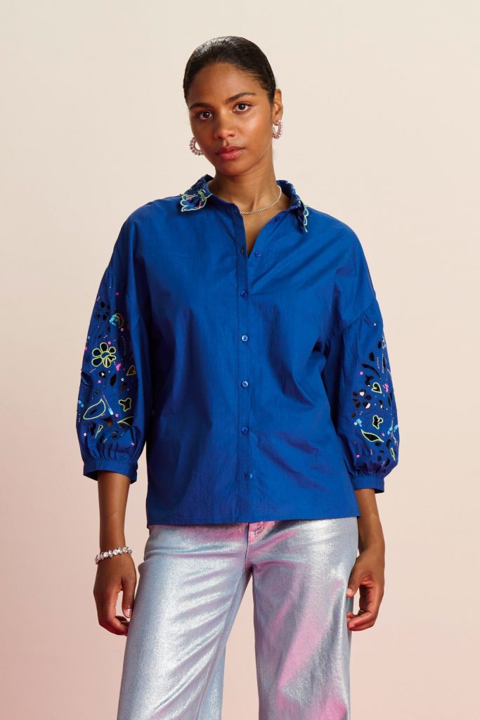 BLOUSE – Embroidery Ink Blue