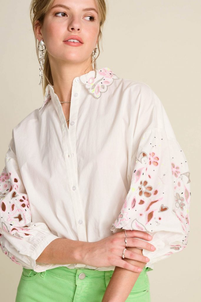 BLOUSE – Embroidery Blooming Ecru