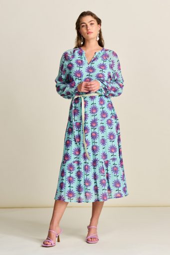 DRESS – Georgie Flower Aqua