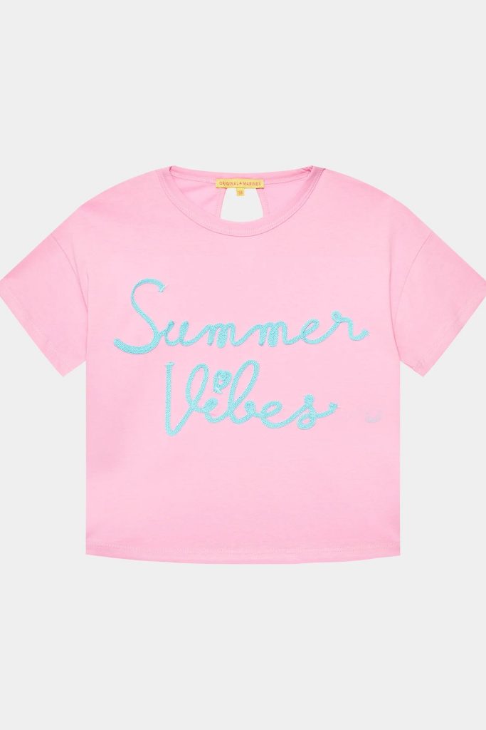 Tropical Pastel Girl Drop Opening T-Shirt
