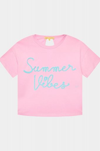Tropical Pastel Girl Drop Opening T-Shirt